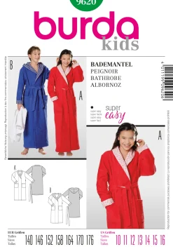 Cartamodelli Burda Neonati|Bambini>accappatoio