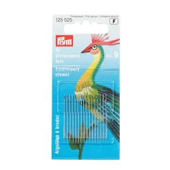 Giesse Scampoli Aghi, Spilli E Magneti>Aghi ricamo 'Crewel' N.9 0,60x35mm