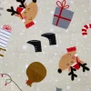 Bambino Giesse Scampoli Tessuti In Cotone>BABY COTONE DIGITALE BABBO NATALE
