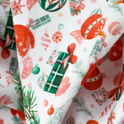 Bambino Giesse Scampoli Tessuti In Cotone>BABY COTONE DIGITALE BERRETTO NATALE