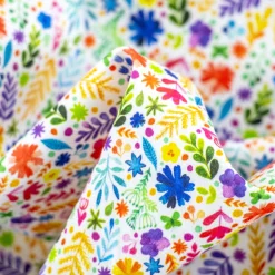Bambino Giesse Scampoli Tessuti In Cotone>BABY COTONE DIGITALE FIORI DI CAMPO