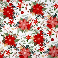 Bambino Giesse Scampoli Tessuti In Cotone>BABY COTONE DIGITALE FIORI NATALE