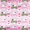 Bambino Giesse Scampoli Tessuti In Cotone>BABY COTONE DIGITALE KITTY