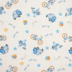 Bambino Giesse Scampoli Tessuti In Cotone>BABY COTONE DIGITALE MACCHININE
