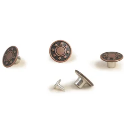 Giesse Scampoli Bottoni E Fibbie>Bottone jeans 17mm 6pz