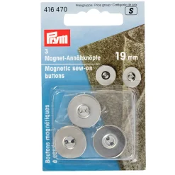 Giesse Scampoli Aghi, Spilli E Magneti>Bottone magnetici per cucire 19mm