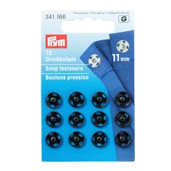 Giesse Scampoli Bottoni E Fibbie>Bottoni automatici ottone 11mm nero