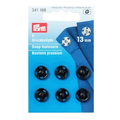 Giesse Scampoli Bottoni E Fibbie>Bottoni automatici ottone 13mm nero