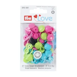 Giesse Scampoli Bottoni E Fibbie>Bottoni pressione Love 13,6mm