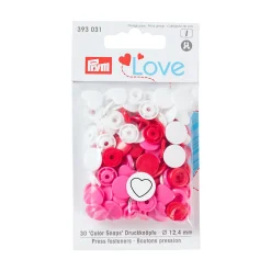 Giesse Scampoli Bottoni E Fibbie>Bottoni pressione Love 12,4mm