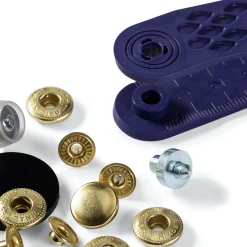 Giesse Scampoli Bottoni E Fibbie>Bottoni pressione 12mm oro