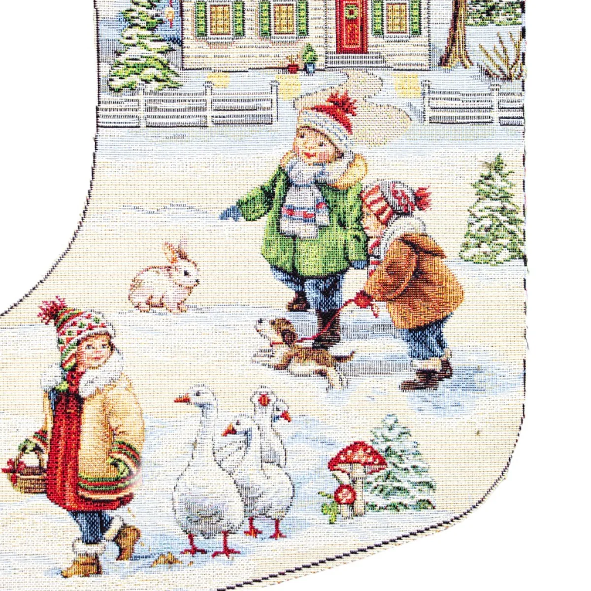 Giesse Scampoli Pannelli Per Cuscini>CALZA VILLAGGIO NATALE