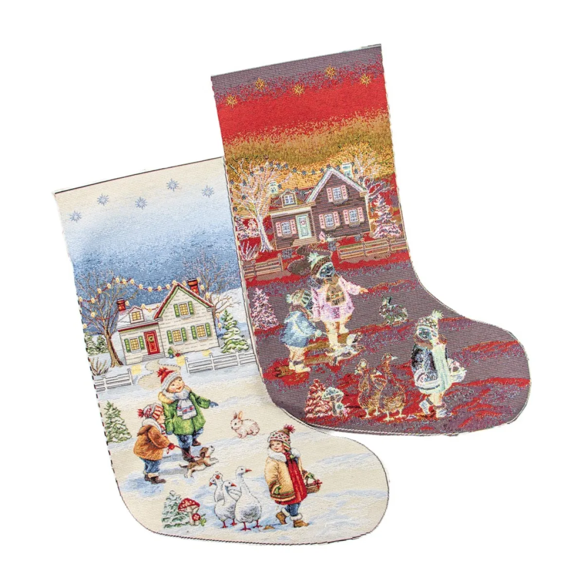 Giesse Scampoli Pannelli Per Cuscini>CALZA VILLAGGIO NATALE