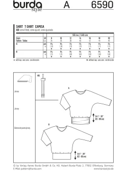 Cartamodelli Burda Top>camicia