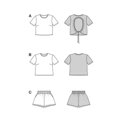 Giesse Scampoli Top|Pantaloni>Camicia e Pantaloni
