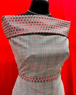 Giesse Scampoli Fantasie Moda>CELLO LUREX PRINCIPE DI GALLES