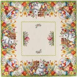 Giesse Scampoli Tovaglie Fantasia|Pannelli Per Cuscini>CENTRO TAVOLA 100X100 EASTER BUNNY