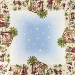 Giesse Scampoli Tovaglie Fantasia>CENTRO TAVOLA 100X100 NATALE