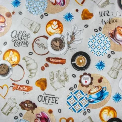 Giesse Scampoli Cotoni Resinati E Tovaglie Cerate>CERATA FANTASIA COFFEE TIME