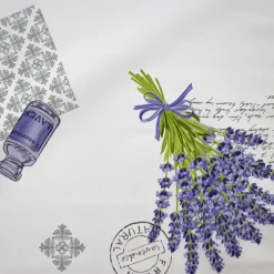 Giesse Scampoli Cotoni Resinati E Tovaglie Cerate>CERATA FANTASIA LAVANDA