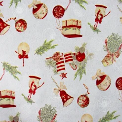 Giesse Scampoli Cotoni Resinati E Tovaglie Cerate>CERATA NATALE VISCHIO