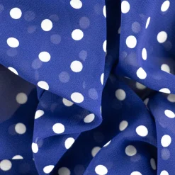 Giesse Scampoli Fantasie Moda>CHIFFON CREPE NICOLETTA POIS
