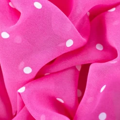 Giesse Scampoli Fantasie Moda>CHIFFON CREPE NICOLETTA POIS