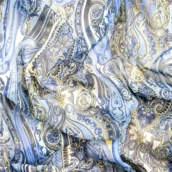 Giesse Scampoli Fantasie Moda>CHIFFON NICOLETTA LAME' CACHEMIRE