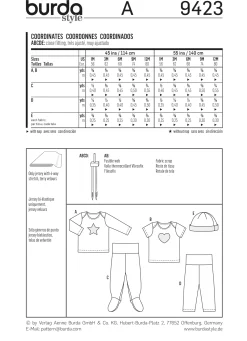 Cartamodelli Burda Neonati|Bambini>combinazione