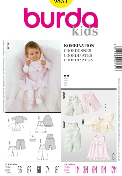 Cartamodelli Burda Neonati|Bambini>combinazione