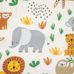 Bambino Giesse Scampoli Maglia E Jersey|Felpa E Jersey Fantasia>COTONE FANTASIA TOYS ANIMALI GIUNGLA