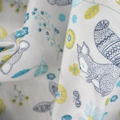 Bambino Giesse Scampoli Tessuti In Cotone>COTONE OLANDA ANIMALI DEL BOSCO