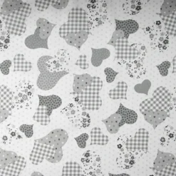 Bambino Giesse Scampoli Tessuti In Cotone>COTONE RAFFAELE TEDDY CUORE