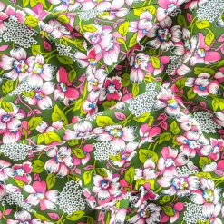 Bambino Giesse Scampoli Tessuti In Cotone>COTONE STEF FIORI