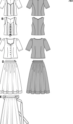 Cartamodelli Burda Abiti>Dirndl