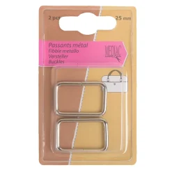 Giesse Scampoli Bottoni E Fibbie>FIBBIE METALLO 25 MM 2PZ