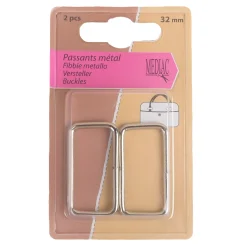 Giesse Scampoli Bottoni E Fibbie|Accessori Per Borse E Bigiotteria>FIBBIE METALLO 32MM 2PZ