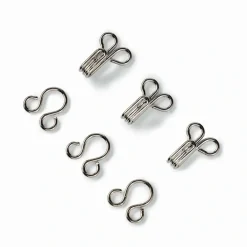 Giesse Scampoli Chiusure Ed Accessori Intimo>Ganci ed occhielli ottone N.2 argento