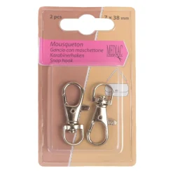 Giesse Scampoli Accessori Per Borse E Bigiotteria>GANCIO CON MOSCHETTONE 7X38