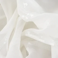 Giesse Scampoli Pizzi E Tessuti Ricamati>GEORGETTE RIGATO CON PAILLETTES