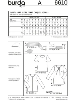 Cartamodelli Burda Top>Giacca e camicia