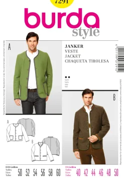 Uomo Cartamodelli Burda Uomo>Janker