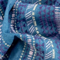 Giesse Scampoli Pizzi E Tessuti Ricamati>JEANS RICAMATO GEOMETRICO