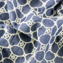 Giesse Scampoli Pizzi E Tessuti Ricamati>JEANS RICAMATO GPP CERCHI