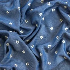 Giesse Scampoli Pizzi E Tessuti Ricamati>JEANS RICAMATO STELLA