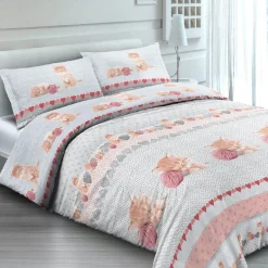Giesse Scampoli Lenzuola Fantasia>LENZUOLA MODA CUORE GATTI
