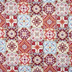 Giesse Scampoli Tovaglie Fantasia>LONETA RAFFAELE GRES ROJO