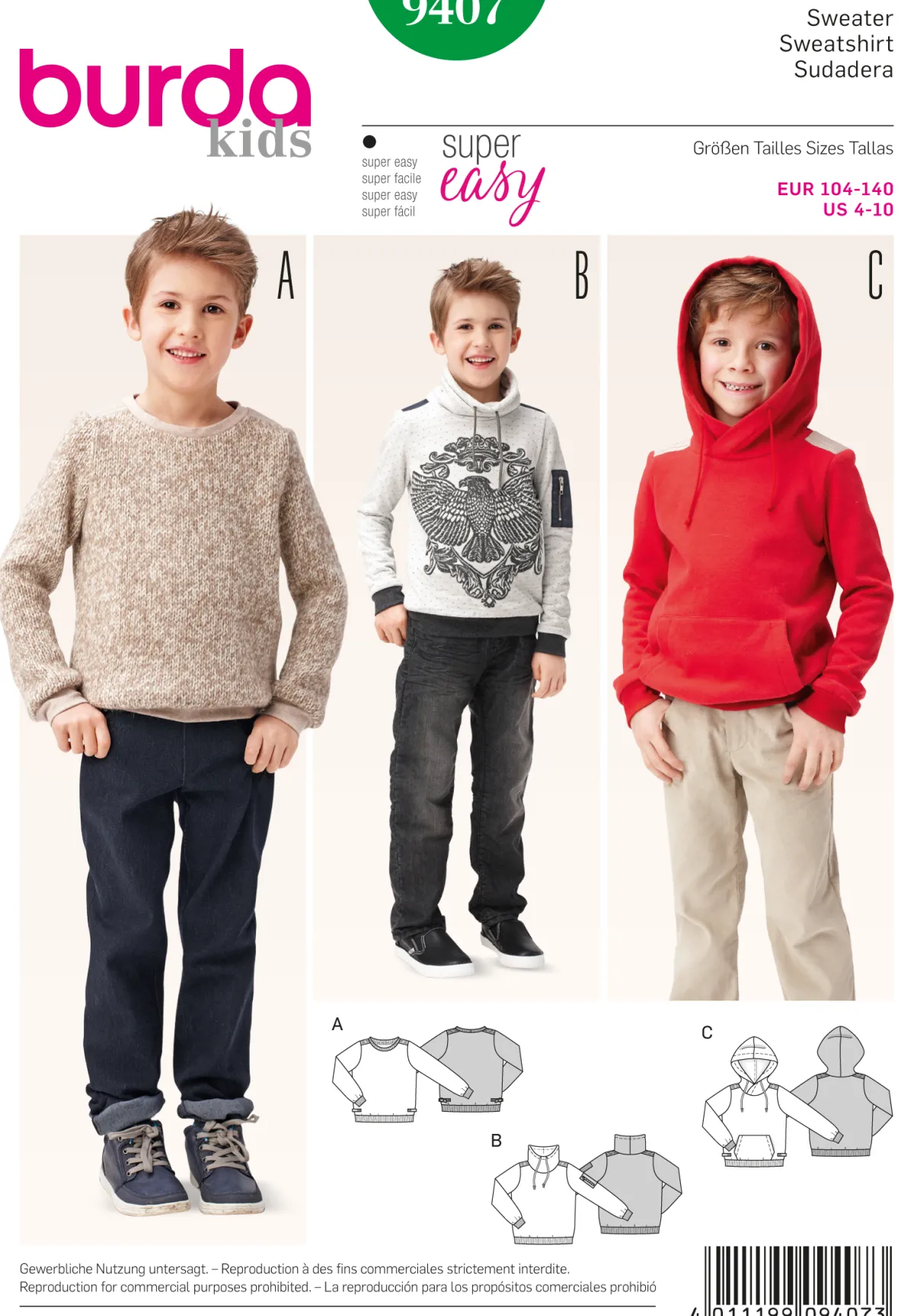 Cartamodelli Burda Neonati|Bambini>maglione