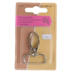 Giesse Scampoli Accessori Per Borse E Bigiotteria|Cerniere & Accessori>MOSCHETTONE 1 PZ 25 MM