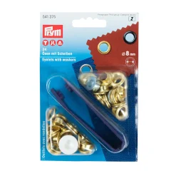 Giesse Scampoli Accessori Per Borse E Bigiotteria>Occhielli con rondelle ottone 8mm